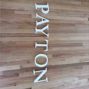 White PAYTON Wall Letters – Decorative Home Wall Decor